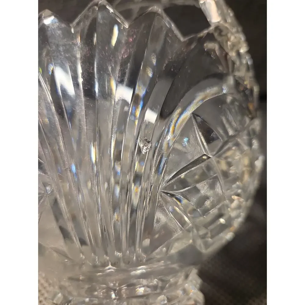 Vintage Fifth Avenue Wellington 24% Lead Crystal Glass Basket Poland